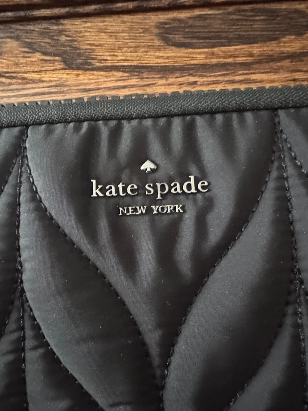 Kate Spade New York Black Quilted Laptop Sleeve 13”/14” EUC